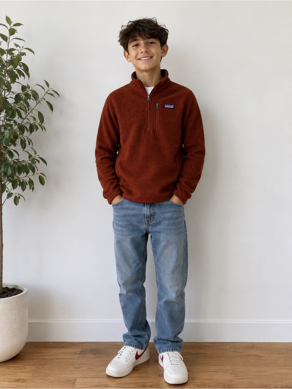 Patagonia Worn Wear
Kids Better Sweater 1/4 Zip size large 12 unisex